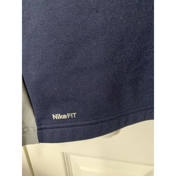 Nike Men's Sz M Nike-Fit Therma Blue Long Sleeve 1/4 Zip‎ Pullover - Picture 5 of 8